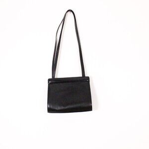 *Franco Visconti Black Leather Made in Italy Purse